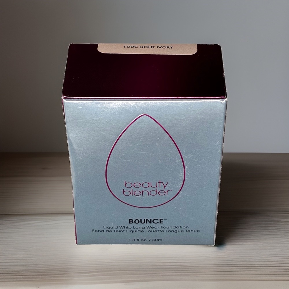 New Sealed Beauty Blender Bounce Liquid Whip Foundation 1.OCC Light Ivory 1 Oz